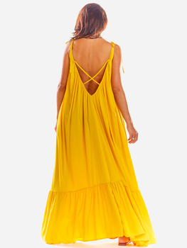 Sukienka letnia Awama A307 106835 One Size Żółta (5902360541467)