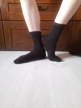 Термоноски Merino Wool. Носки из шерсти мериноса 90%. Размер 31 (45-46). Темно-коричневые. Классические
