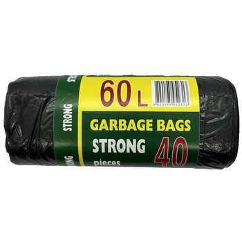 Упаковка пакетів для сміття Strong 60 л 40 шт. / 40 шт.