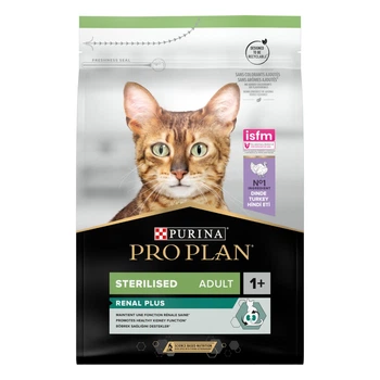 Сухий корм для котів Pro Plan Sterilised Adult Renal Plus 3 кг - індичка
