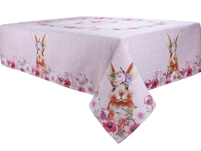 Кухонная скатерть Lefard 140х260 см Pink bunny and flowers (AL219109 )