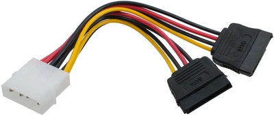 Переходник питания Patron Molex - 2 SATA 0.15 м (CAB-PN-2SATA-POW)