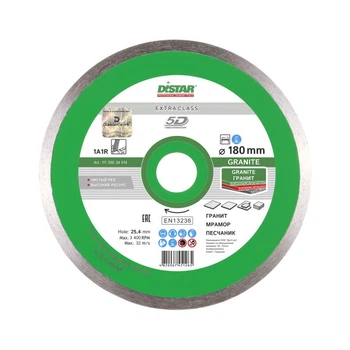 Круг алмазный отрезной Distar 1A1R 180x1,4x8,5x25,4 Granite (11120034014)