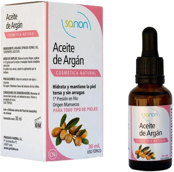 Olejek arganowy do ciała Sanon Aceite De Argán 30 ml (8412016362690)