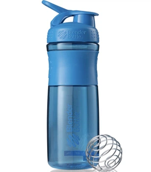 Бутылка шейкер спортивная универсальная для спортзала BlenderBottle 28oz/820ml Cyan (SK-NSM 28oz CyanS)