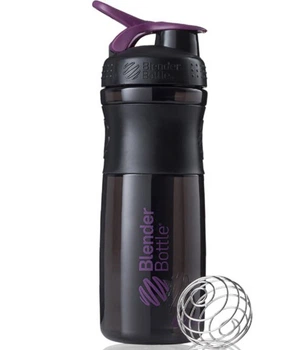 Бутылка шейкер спортивная универсальная для спортзала BlenderBottle 28oz/820ml Black/Plum (OPT-7001)
