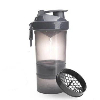 Шейкер спортивний SmartShake Original2GO 600ml Темно-сірий