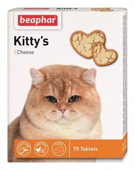 Лакомство Beaphar Kittys Cheese с сыром 75тб