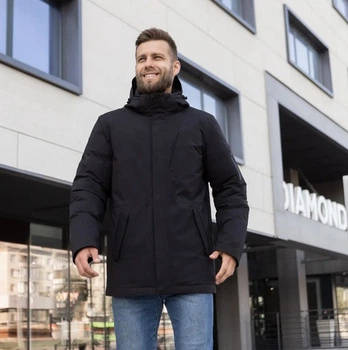 Зимняя мужская куртка большого размера VAVALON 34-VA 48 черный