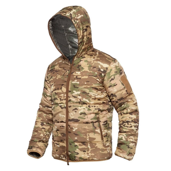 Мужская Куртка на подкладке Omni-Heat мультикам / Утепленная верхняя одежда размер 3XL