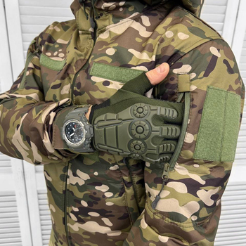 Демісезонна чоловіча Куртка SoftShell з капюшоном та додатковими кишенями мультикам розмір S
