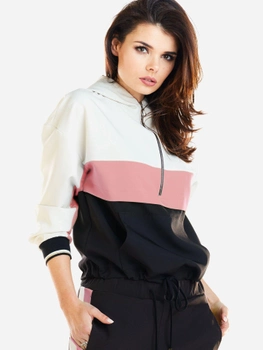 Bluza damska nierozpinana streetwear krótka Awama A265 106711 S Różowa (5902360536227)