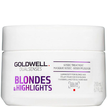 Маска Goldwell Dualsenses Blondes & Highlights Інтенсивний догляд за 60 секунд 200 мл (4021609061212)