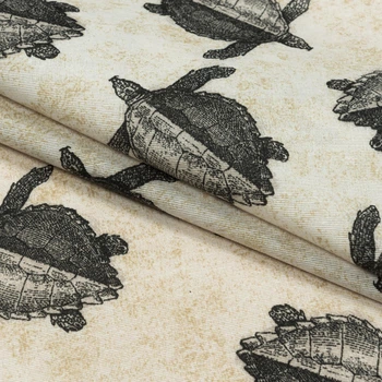 Декоративная ткань лонета тортугас/tortugas черепашки (280см 157г/м² пог.м) (148889)