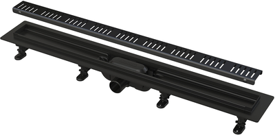 Трап для душу лінійний ALCA PLAST APZ10BLACK-550M Black
