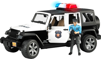 Игрушка Bruder Джип Wrangler Unlimited Rubicon Police с фигуркой полицейского (02526)