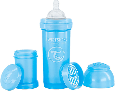 Антиколікова пляшечка Twistshake із силіконовою соскою Pearl Blue 260 мл (7350083123817)