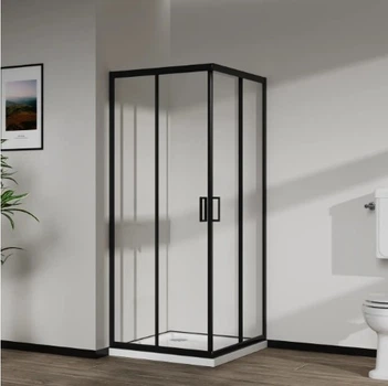 Стеклянная душевая кабина AVKO Glass RDR06, 190х90х90 Black