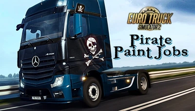 Дополнение Euro Truck Simulator 2 - Pirate Paint Jobs Pack для ПК (Ключ активации Steam)