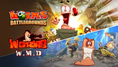 Игра Worms Battlegrounds + Worms W.M.D для Xbox One/Series - Europe (Ключ активации)