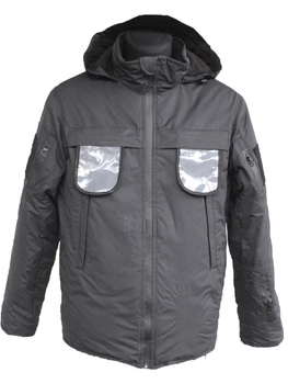 Куртка зимова тактика мембрана Pancer Protection чорна (50)