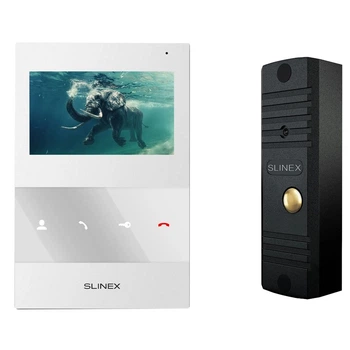 Комплект домофонии Slinex SQ-04M(White) +&nbsp;ML-16НR(Black)