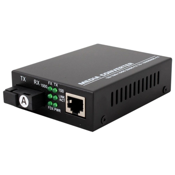 Медиаконвектор (1310TX&1550RX, 10-100-1000, 20км SC) TelStream MC-218/320SC