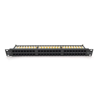 Патч-панель Ritar 48 портів UTP DUAL кат 5E 19" 1U неекранована чорна