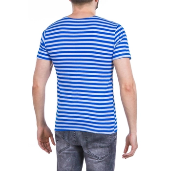 Тільняшка-футболка в'язана (блакитна смуга, десантна) 50