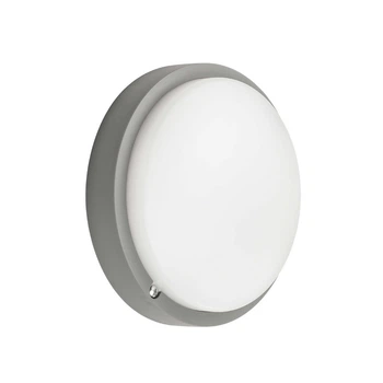 Светодиодный светильник VIOLUX НББ ATOM (UA) MW sensor серый 12W 5000K IP54