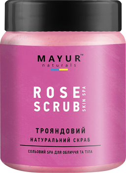 Солевой скраб натуральный Mayur Роза 250 мл (4820189560722)