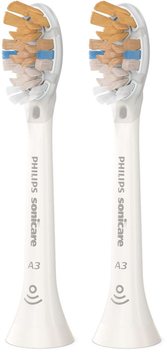 Końcówki do szczoteczki elektrycznej Philips Sonicare A3 Premium All-in-One HX9092/10 Białe (2 szt.)