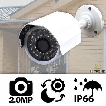 Камера видеонаблюдения AHD-M6120 Белая IP Камера Наружного наблюдения Купольная Видеокамера с ИК-подсветкой