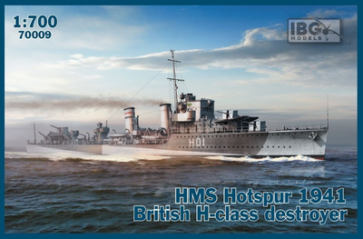 Пластикова модель IBG корабель HMS Hotspur 1941 British H-class destroyer (5907747901506)