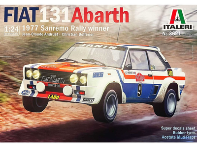 Model plastikowy Italeri Fiat 131 Abarth 1977 San Remo Rally Winn (8001283036214)