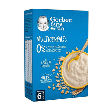 Дитяча вівсяна каша Gerber Multicereals 0% 270 г (8445290168344)