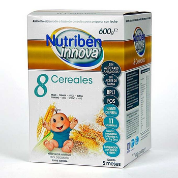 Kaszka wieloziarnista dla dzieci Nutriben Nutribn Innova 8 Cereals 600 g (8430094308447)