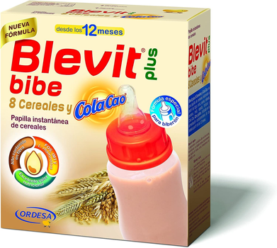 Kaszka wieloziarnista dla dzieci Ordesa Blevit Plus Bibe 8 Cereals and Colacao 300 g (8426594098773)