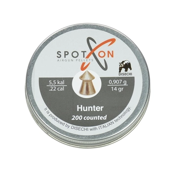 Пули свинцовые Spoton Hunter 5,5 мм 0,907 г 200 шт