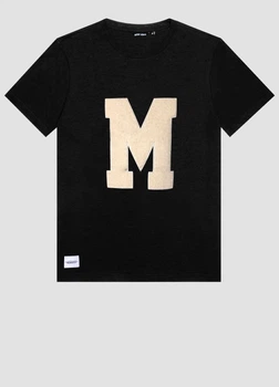 Мужская черная футболка oversized Antony Morato M AM00019