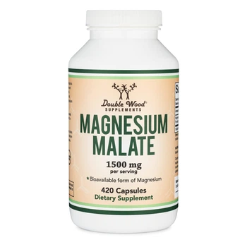 Малат магнію Double Wood Supplements Magnesium Malate 1500 mg, 420capsules