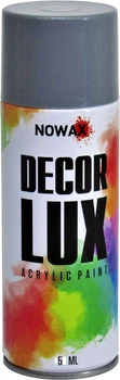 Краска аэрозольная (Nowax) Decor Lux Светло серый 450мл. (RAL 7001) (NX48017/NX65017)