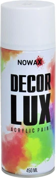 Краска аэрозольная (Nowax) Decor Lux Белый глянец 450мл. (RAL 9010) (NX48012/NX65012)