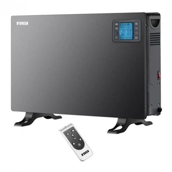 Конвекторний обігрівач Noveen CH7100 LCD Smart 3 рівня нагрівання таймер пульт ДУ Чорний