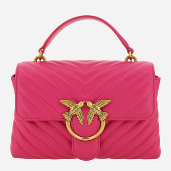 Сумка крос-боді жіноча шкіряна Pinko Love Lady Mini Handbag 100044A0GK Рожева (8057769086150)