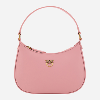 Сумка багет жіноча шкіряна Pinko Half Moon Handbag 101523A0F1 Ніжно-рожева (8057769071484)