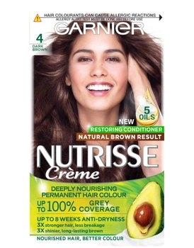 Фарба для волосся Garnier Nutrisse Crème Nourishing Color 4 Brown 60 мл (3600541375697)