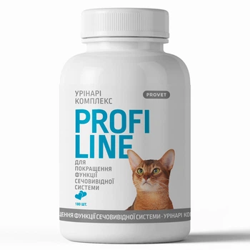 Витамины PROVET PROFILINE для кошек УРИНАРИ КОМПЛЕКС для улучшения функции мочевыводящей системы 180 табл.