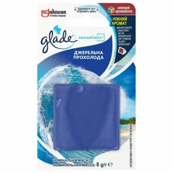 Освіжувач повітря Glade Sensations Джерельна прохолода змінний аромаблок 8 г (5010182992050)