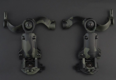 Адаптер кріплення (чебурашка) для активних навушників на шолом multicam black